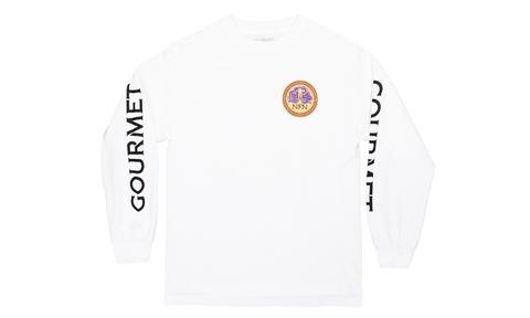 L/S Mosaic Tee: White/Black