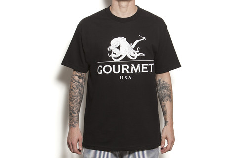 S/S Octopus Tee: Black/White